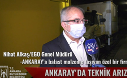 Ankaray'da Meydana Gelen Arıza Hızla Gideriliyor